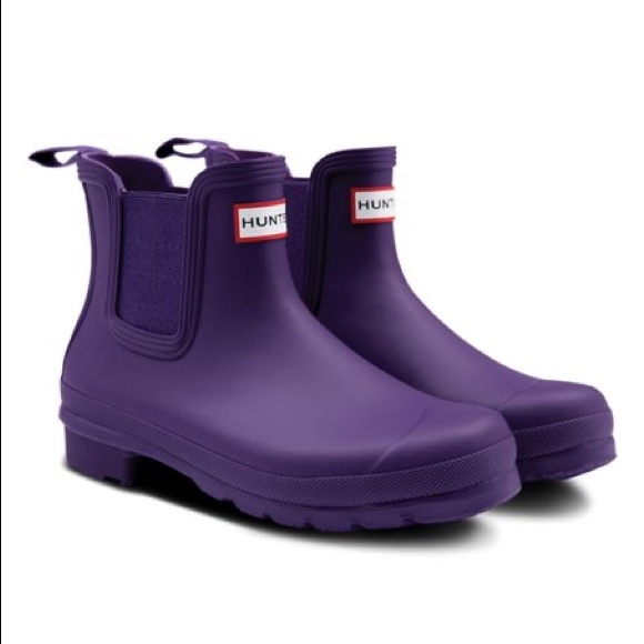 Hunter Shoes - HUNTER Cavendish Blue Purple Chelsea Rain Boot